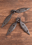 Handgeschmiedete Wikinger-Truhenbeschläge, Paar (18 cm) 