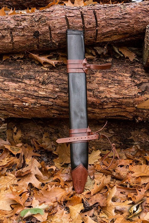 LARP pochwa na miecz, L, prawa, czarny 