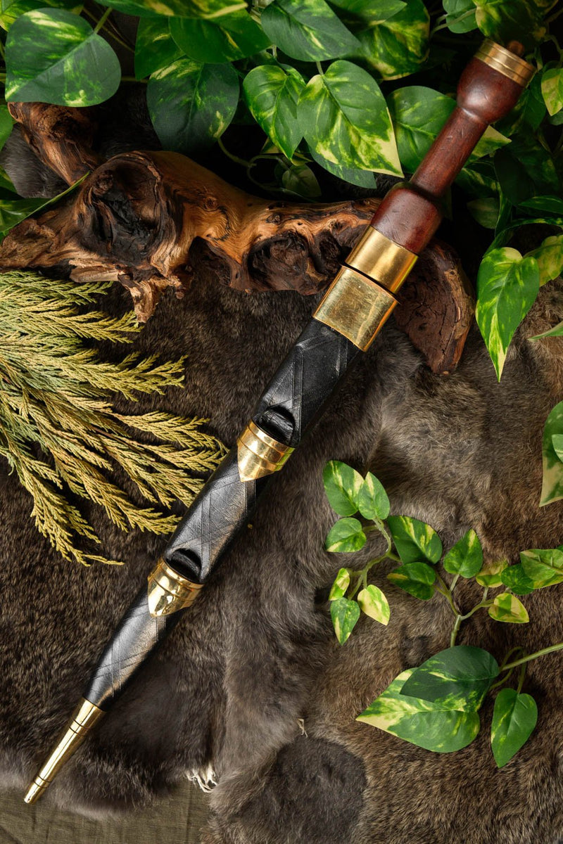 Sgian achlais met mes en vork, semi-scherp