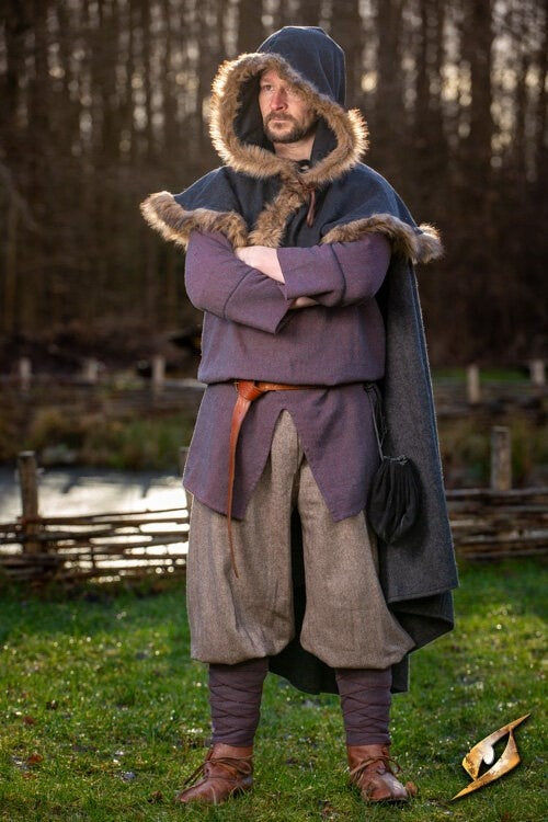 Rusvik broek Ull, vissegraatmotief, wolmix, lichtbruin