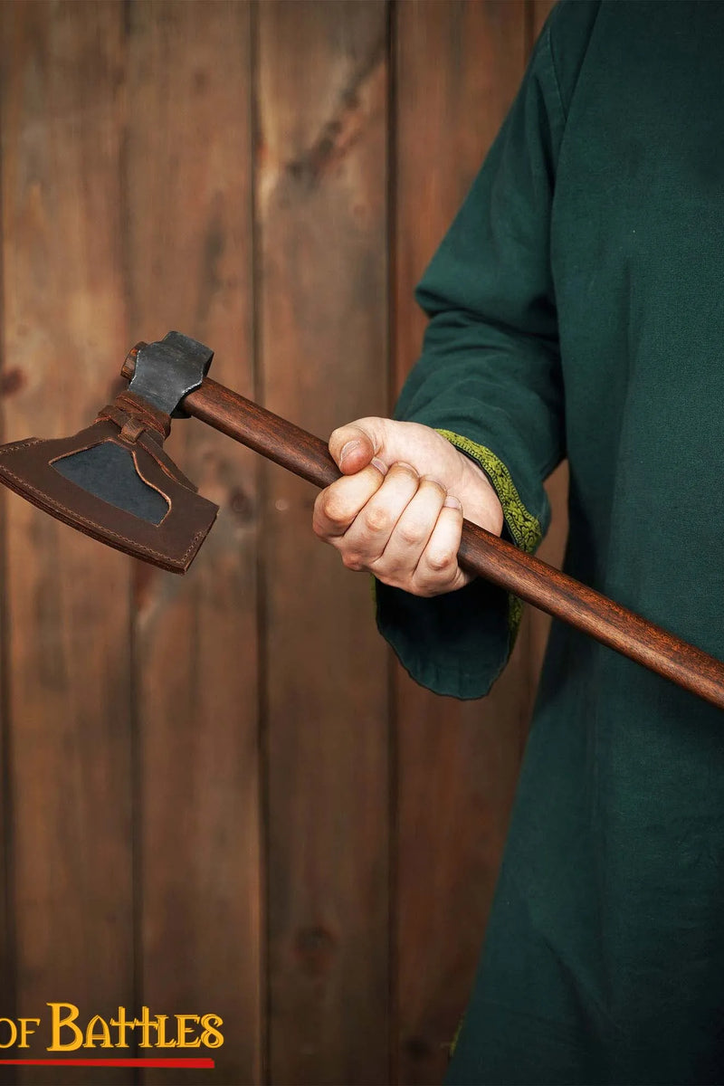 Handgesmede Viking baard bijl, type B, semi-scherp