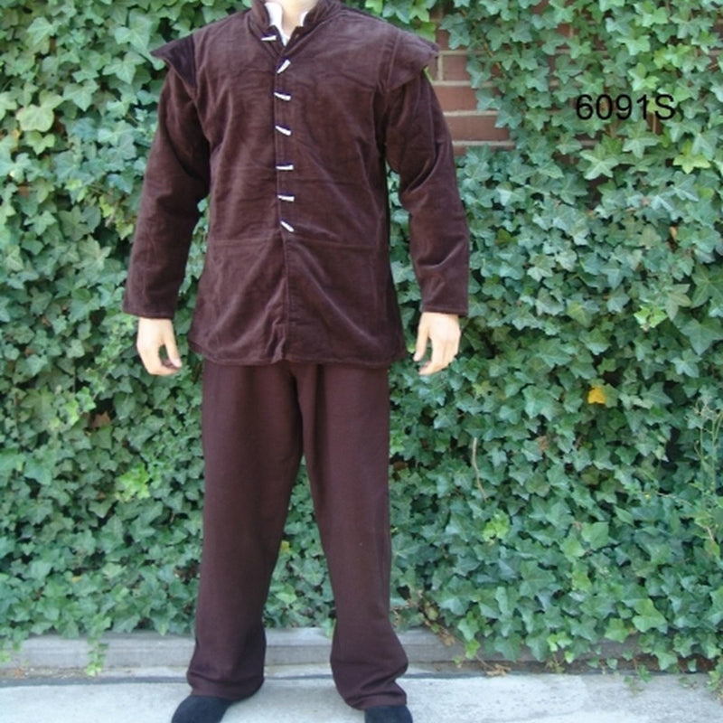 Laat-16de eeuwse doublet met afneembare mouwen, bruin