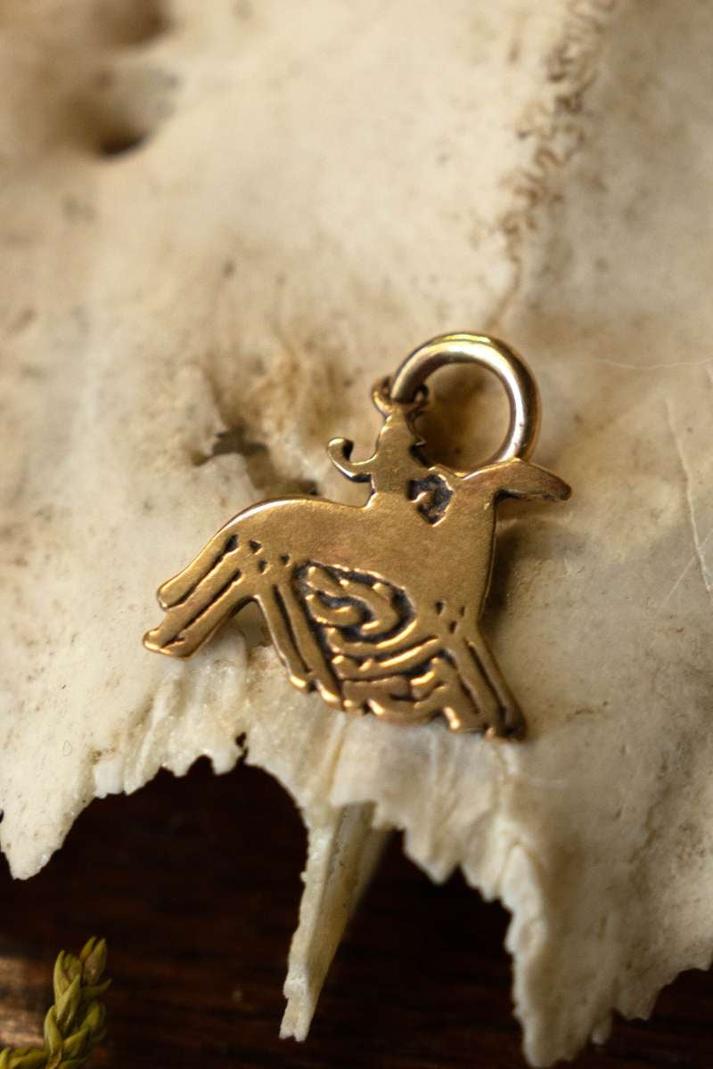 Odin en Sleipnir hanger van Gotland, brons