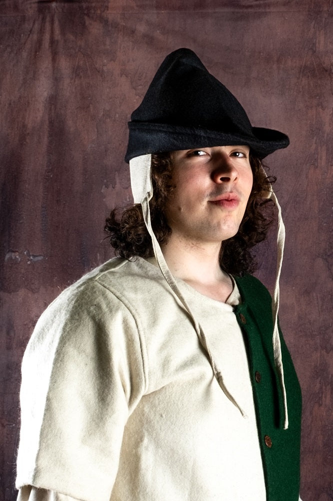 Bycocket, zwart, wolmix