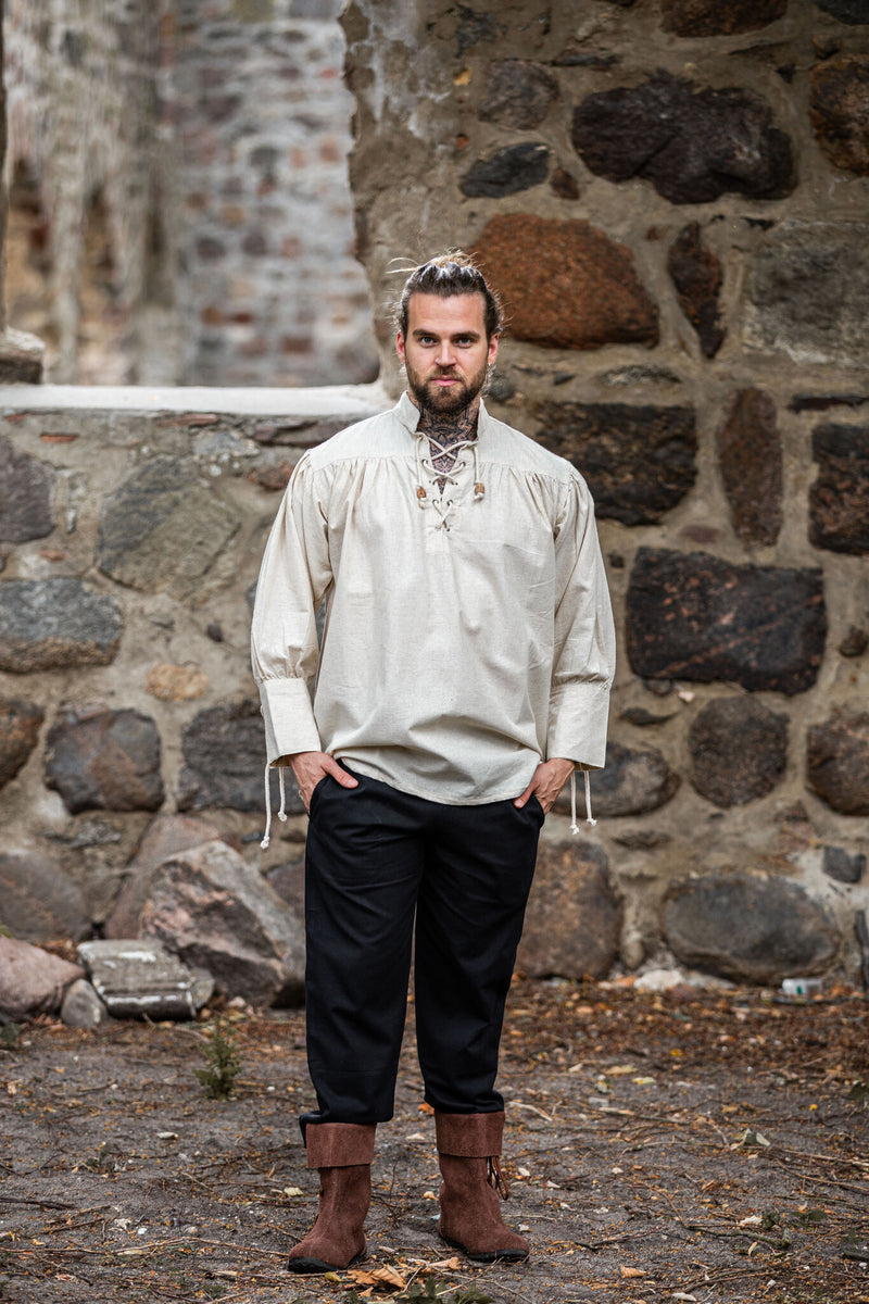 Middeleeuws hemd Bernard, crème