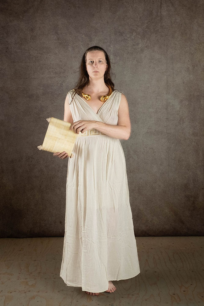 Godinnen jurk Penelope, crème