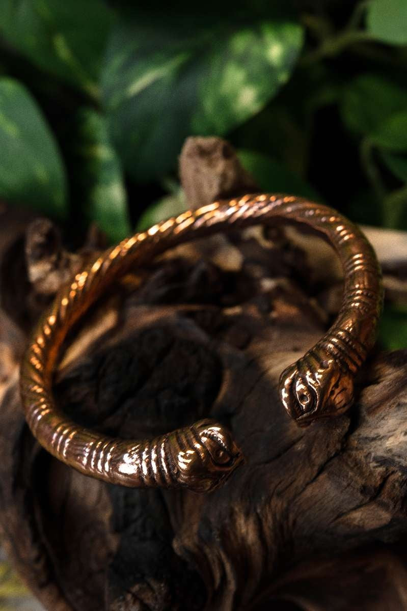 Viking armband Midgaardslang, brons