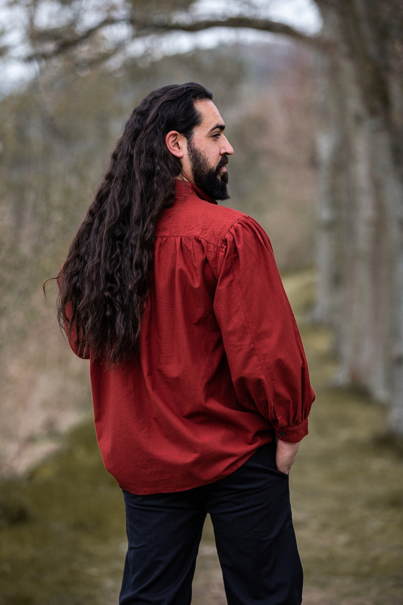 Średniowieczna koszula, czerwona