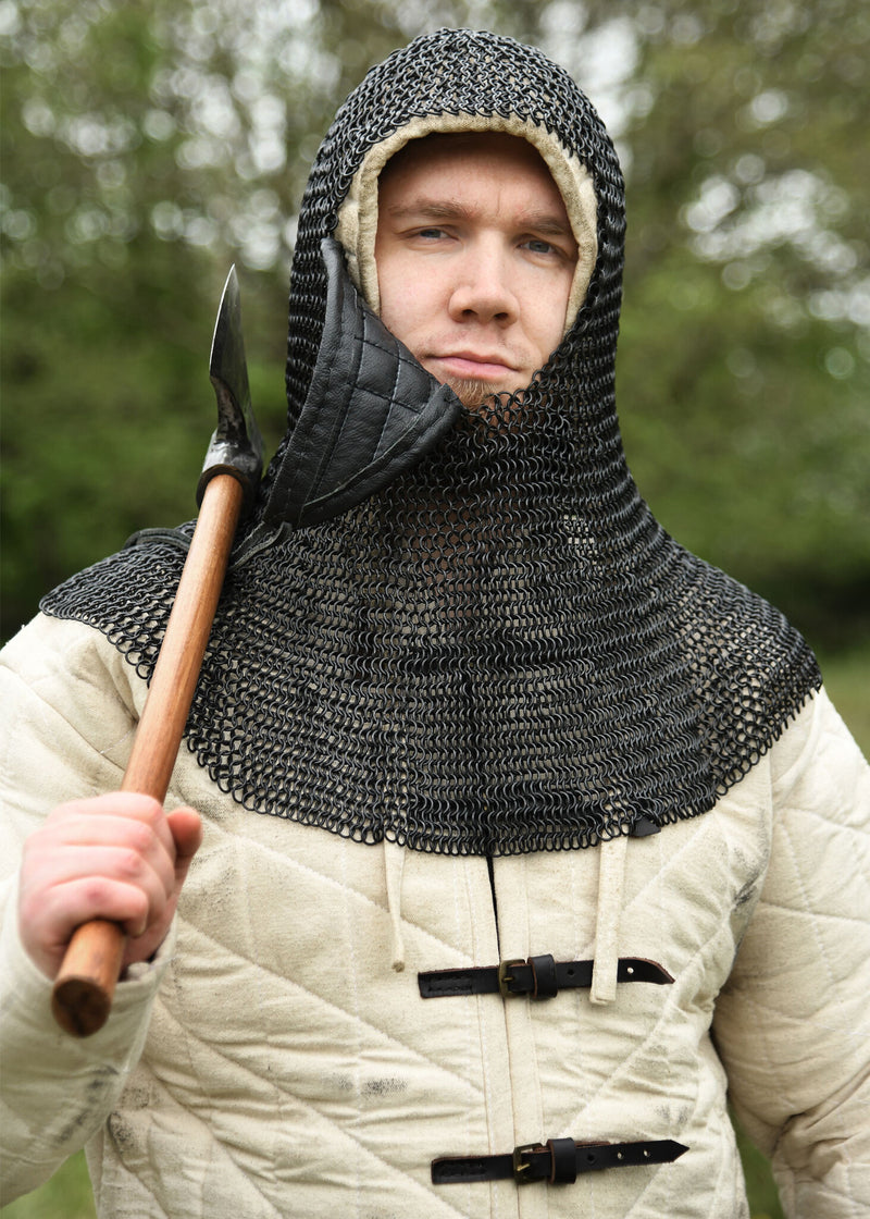 Cofia de malla con ventail triangular, bronceado, 8 mm 