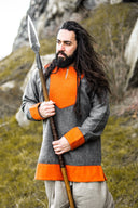 Viking tuniek Roland, grijs, wolmix