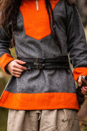 Dubbele Viking riem Floki, zwart