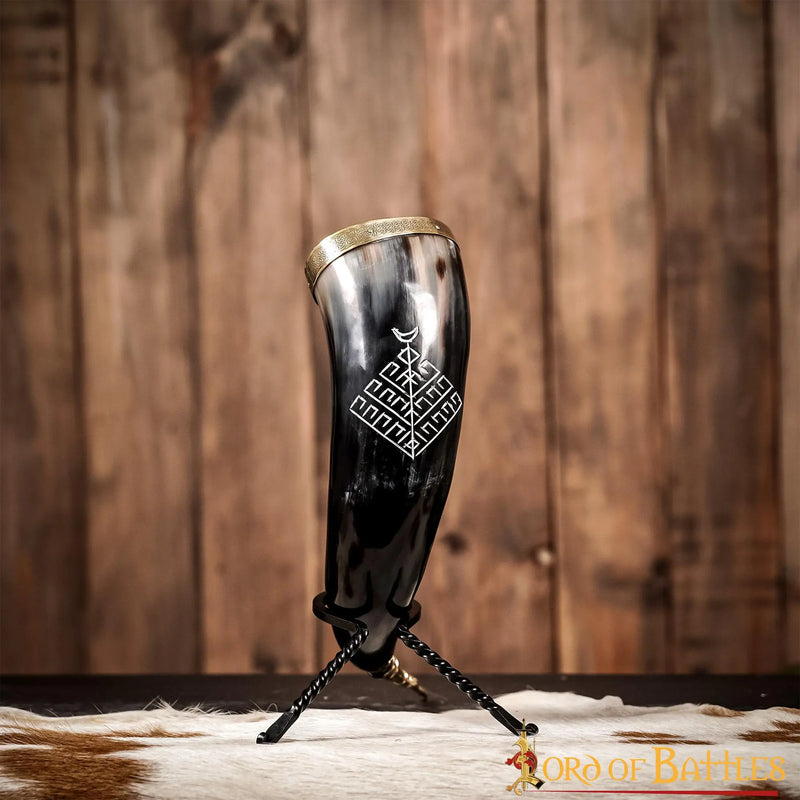 Viking dryckeshorn med Yggdrasil, 300-500 ml 