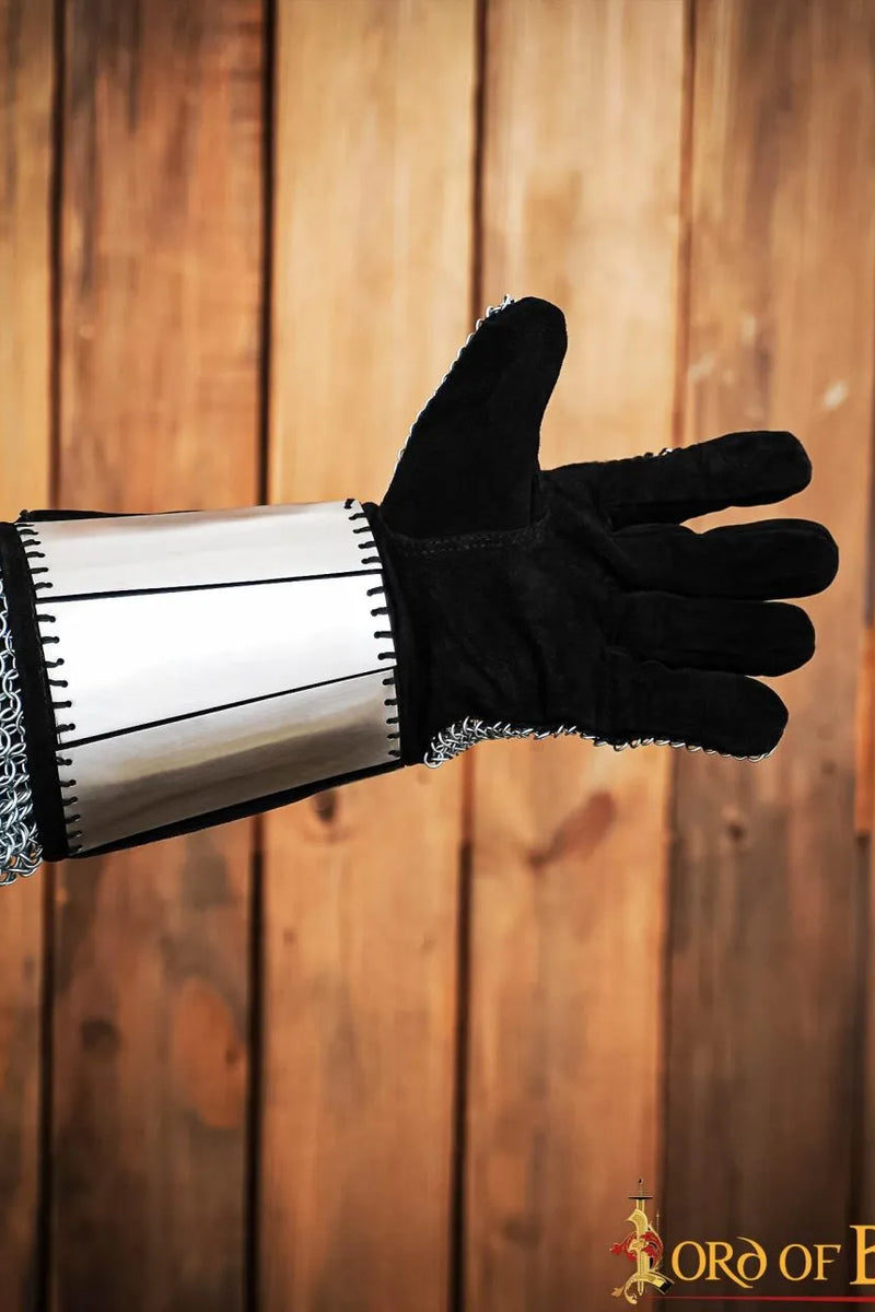 Kettenhandschuhe mit Stahlplättchen, Unvernietet, 6 mm 