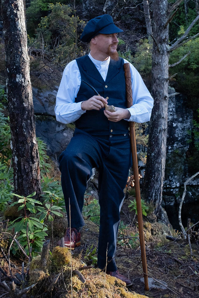 1920 broek Stan, donkerblauw