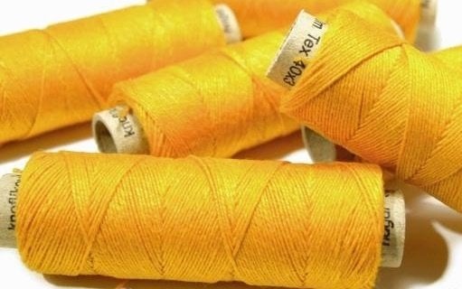Fil de lin jaune, 50 m 