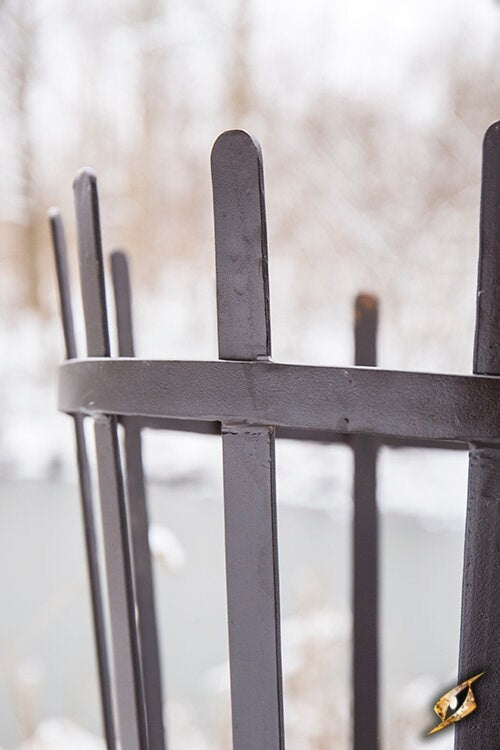 Eldkorg med metallplatta 