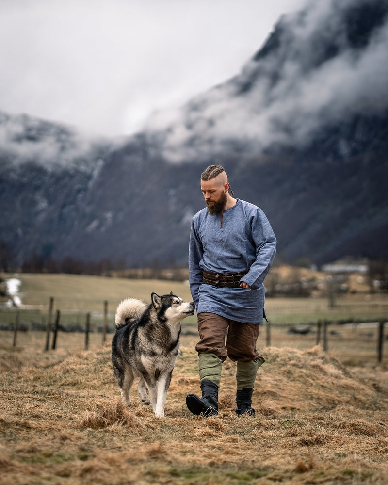 Viking tuniek Torsten, blauw