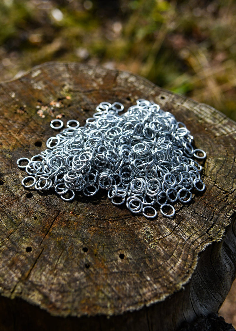 1 kg verzinkte malienringen, ongeklonken 8 mm