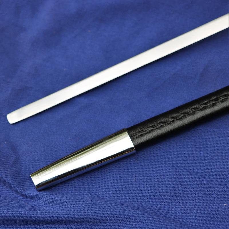Rapier mit Leder Scheide, gehärtet, stumpf (battle-ready) 