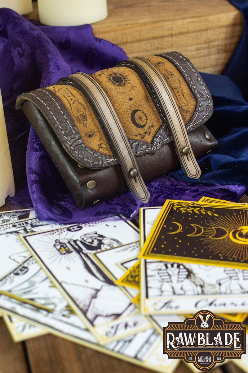 Tarot set en tasje, bruin