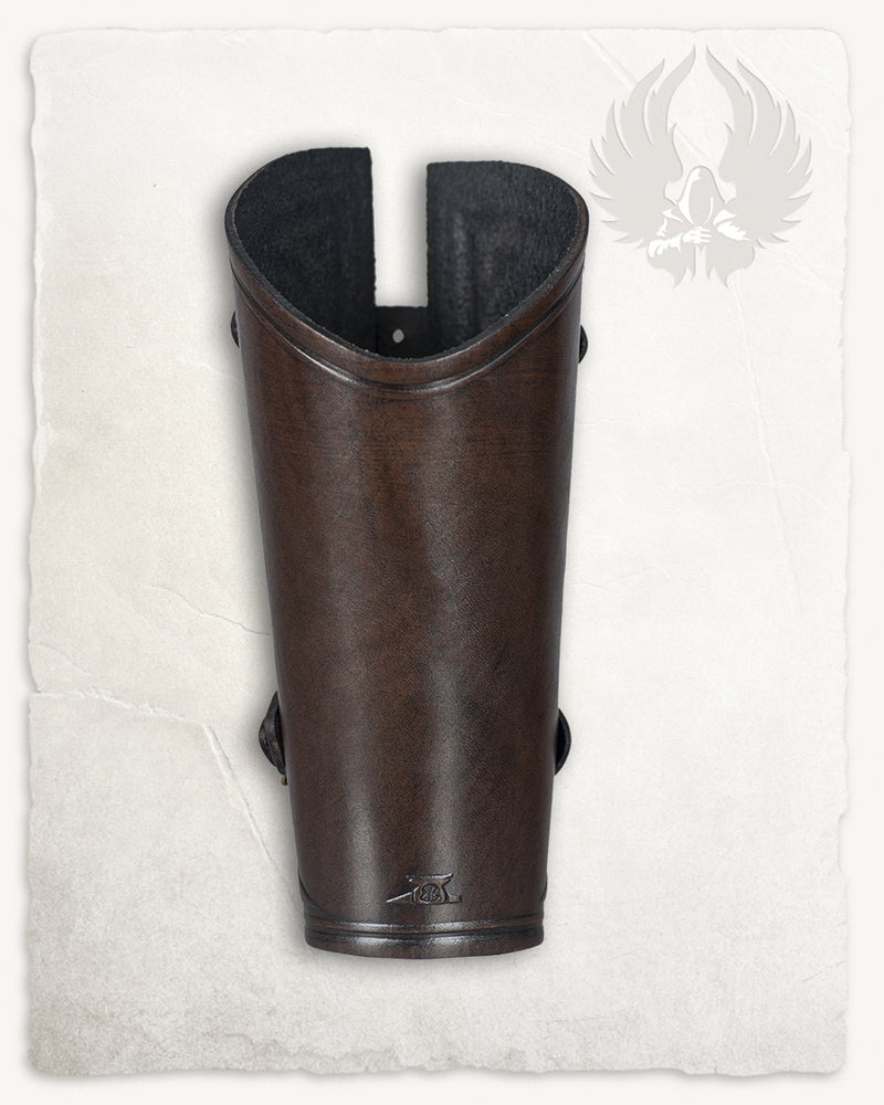 Artemis leren bracer L, onderarmbeschermer, bruin
