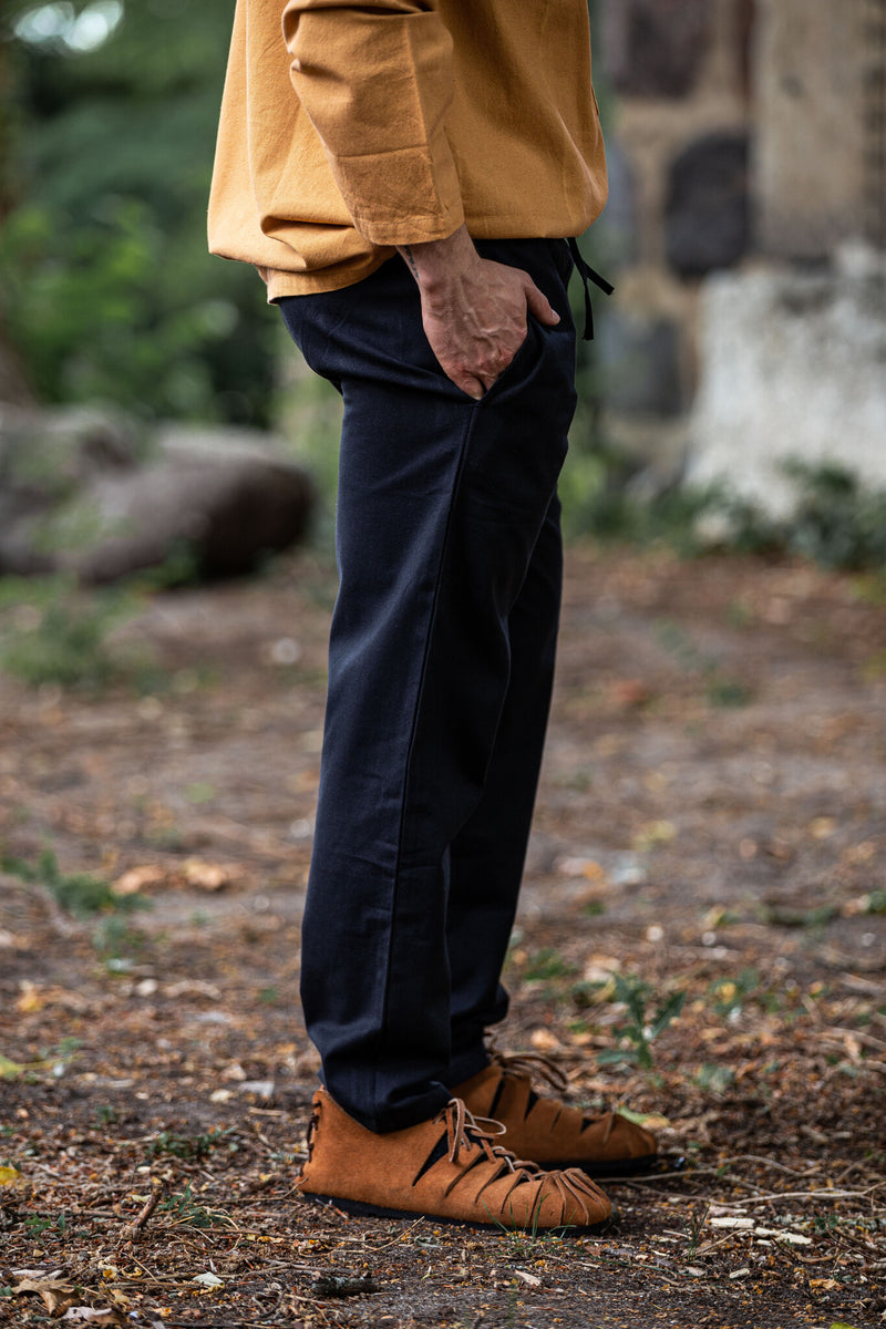 Coton pantalon Alin, noir 