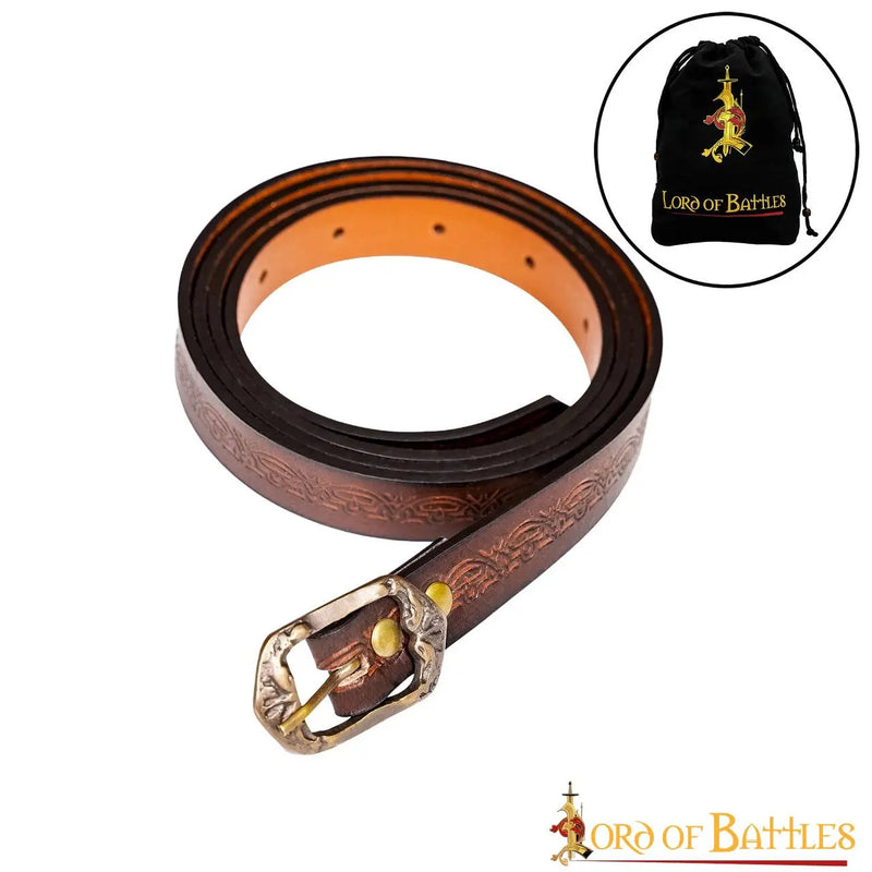 Leren riem Melian, 130 cm, bruin