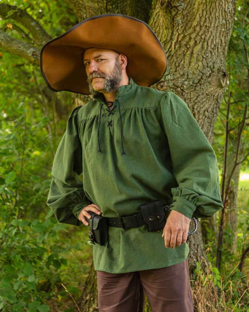 Camicia medievale Ansgar, verde 