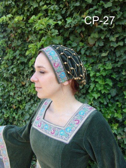 Hairnet (caul) Katharina, velvet, black