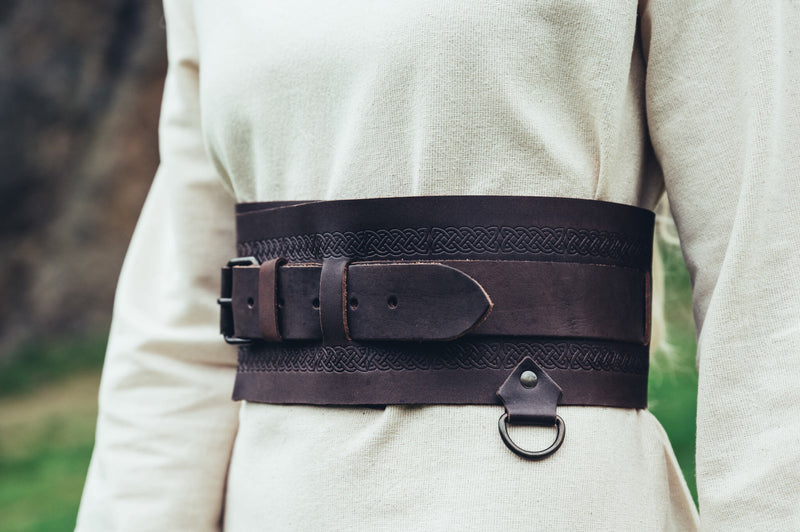 Viking riem Sigrid, donkerbruin