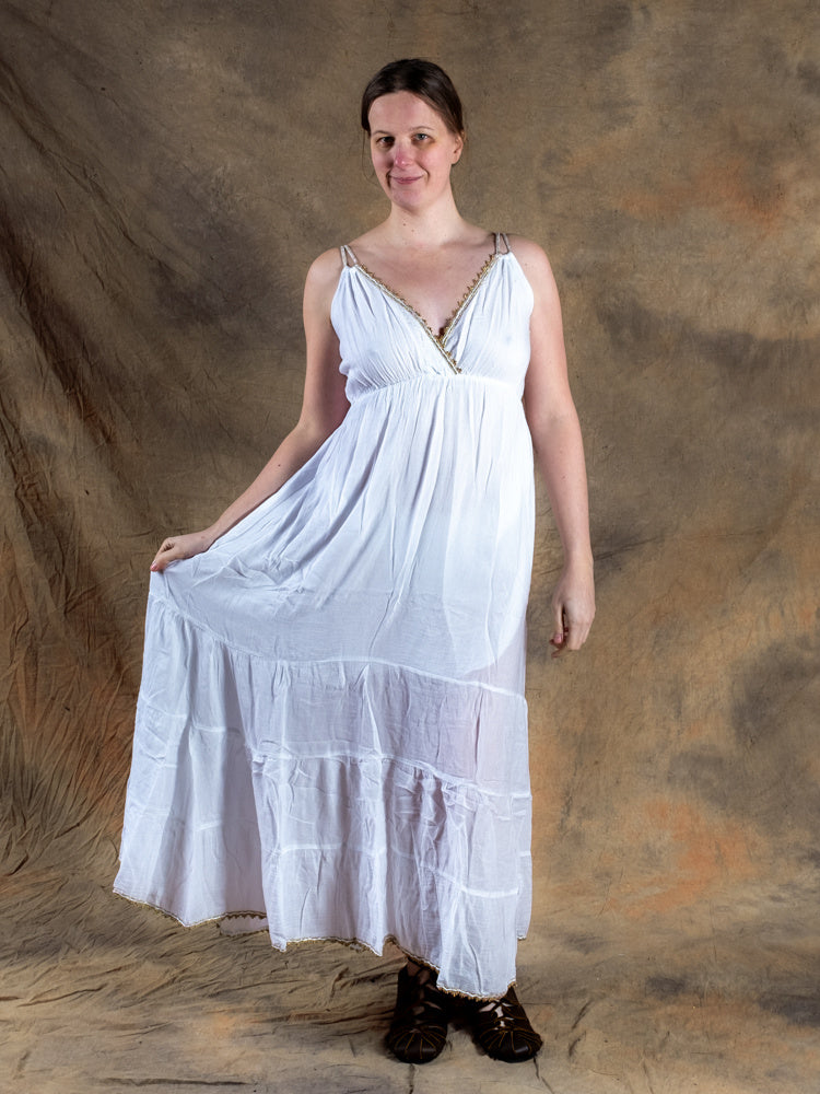 Gudinder klæder athena, hvid