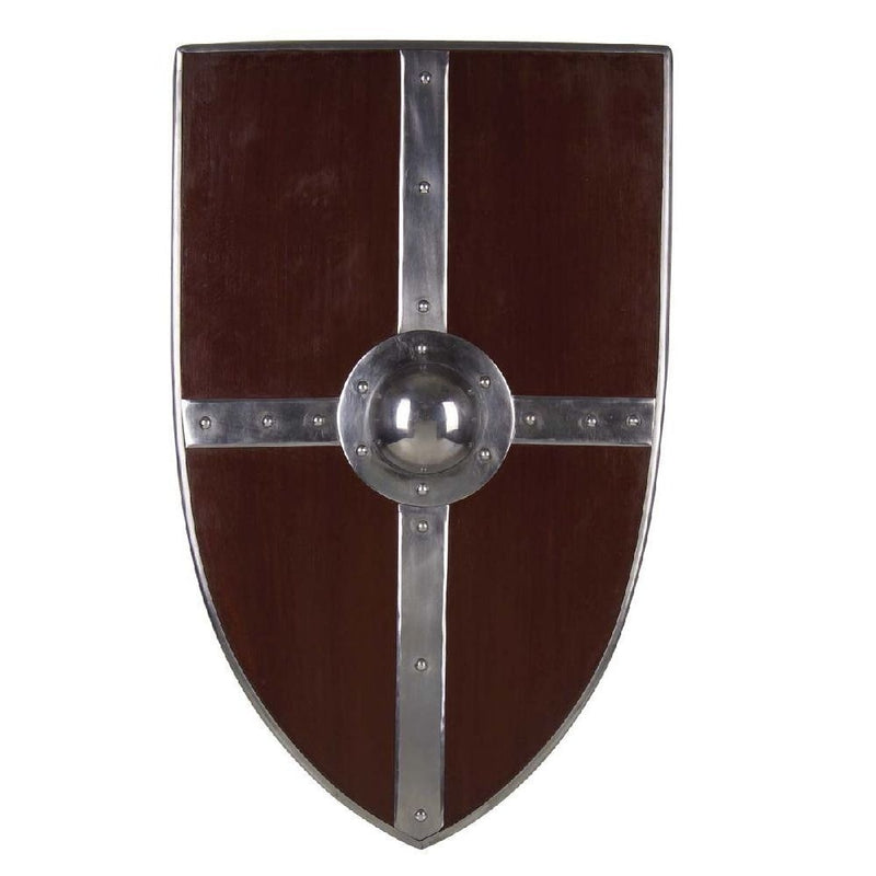 Medieval knight shield with umbo