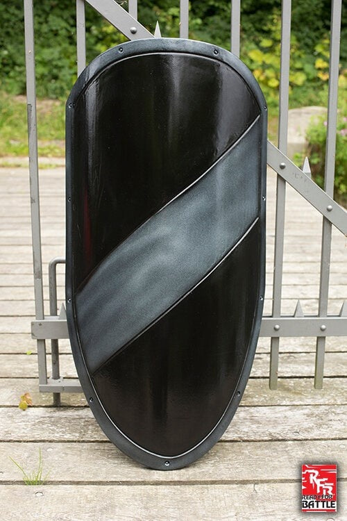 LARP ridderschild zwart/zilver