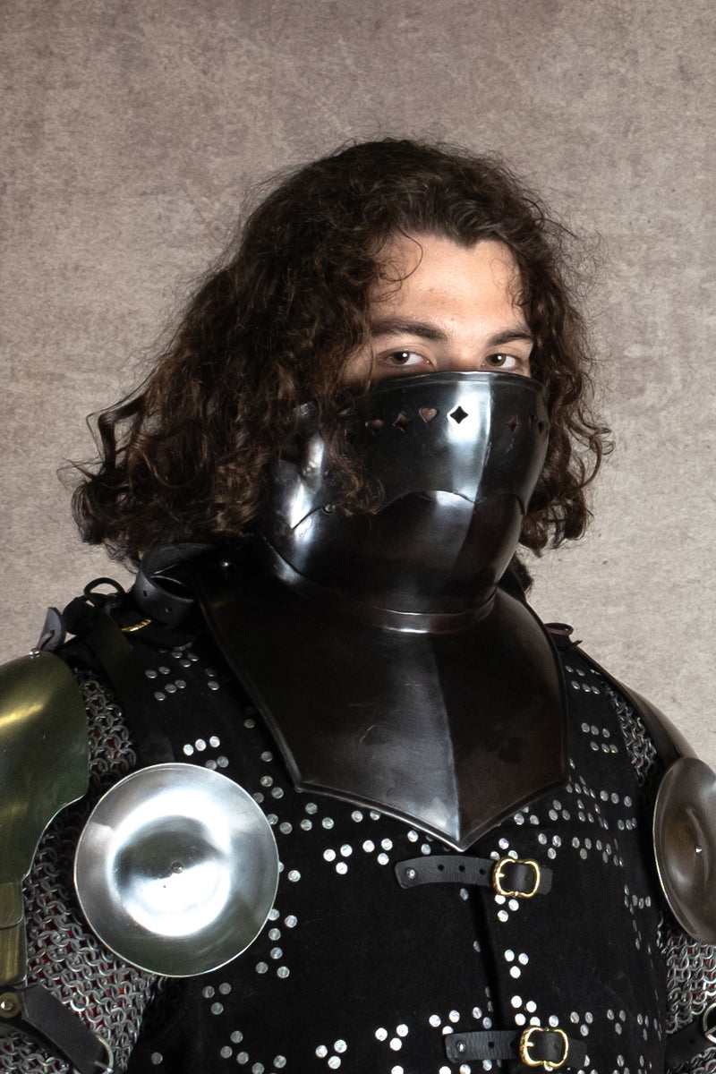 15e eeuwse bevor, gebronsd, 1.6 mm