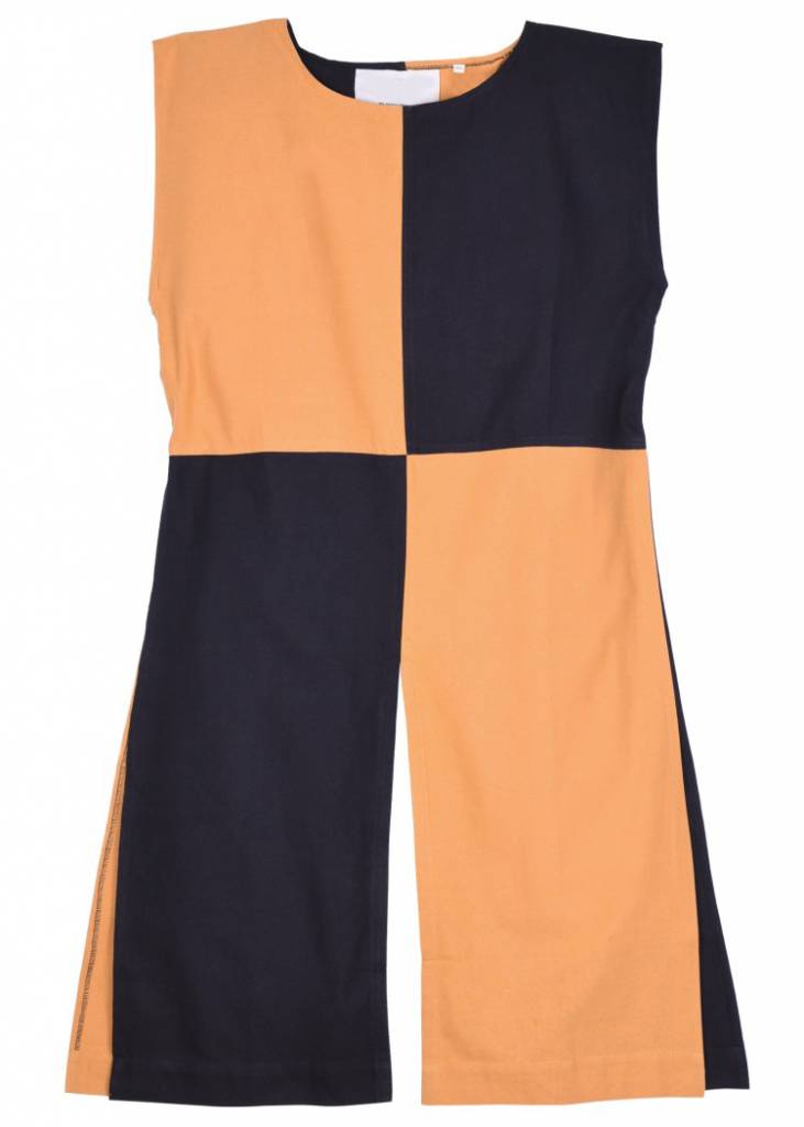 Medievale surcotto Rodrick, arancia-nero 