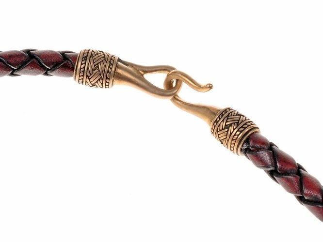 Viking necklace lock 3,2mm, bronze