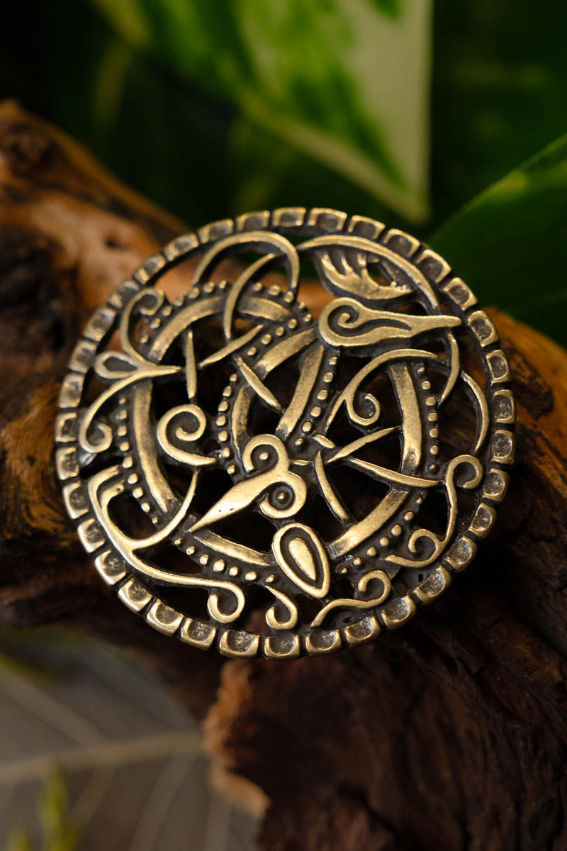 Viking riembeslag Pitney, messing