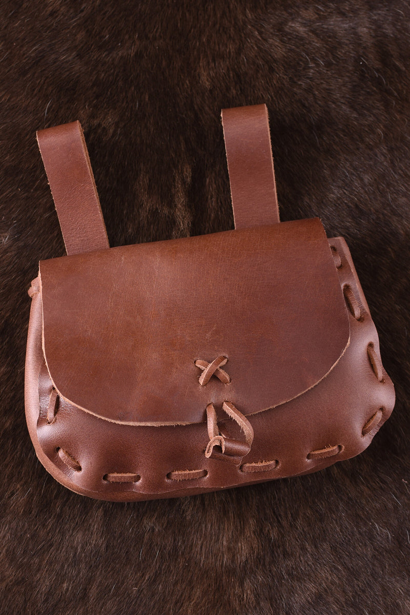 Bruine tas, 18 x 14 x 6 cm