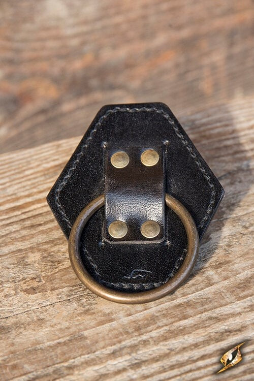LARP zwaardhouder met ring, zwart
