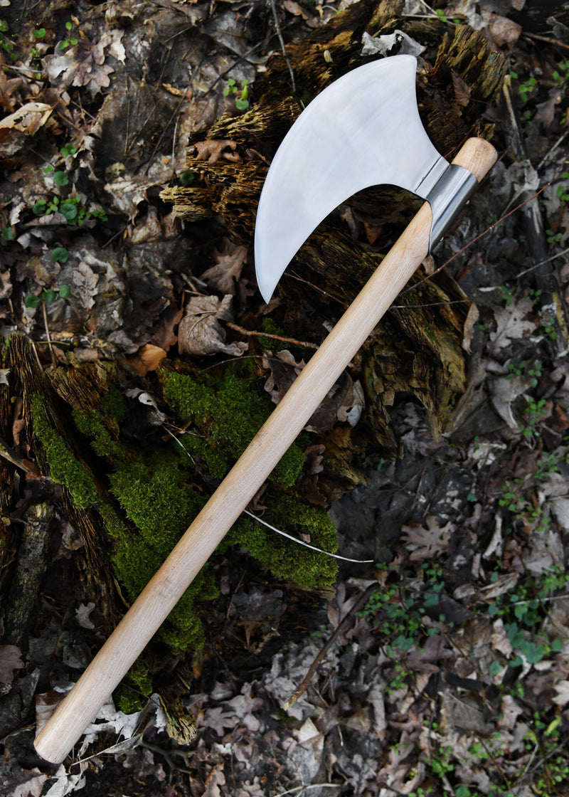 Gotische baardbijl met lange baard, semi-scherp