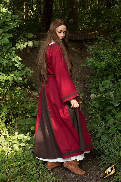 Vikingjurk Astrid, rood/bruin