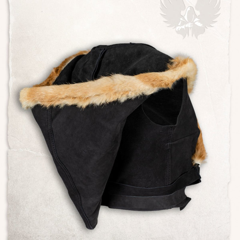 Læder top jetta, sort