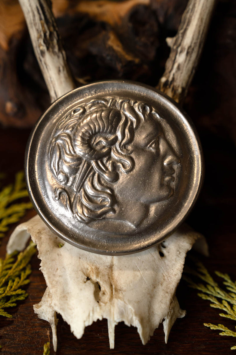 Romeinse phalera Alexander de Grote hoorns van Ammon