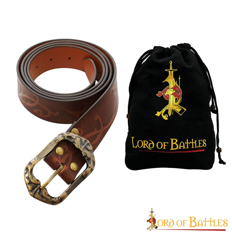 Leren riem Aranel, 130 cm, bruin