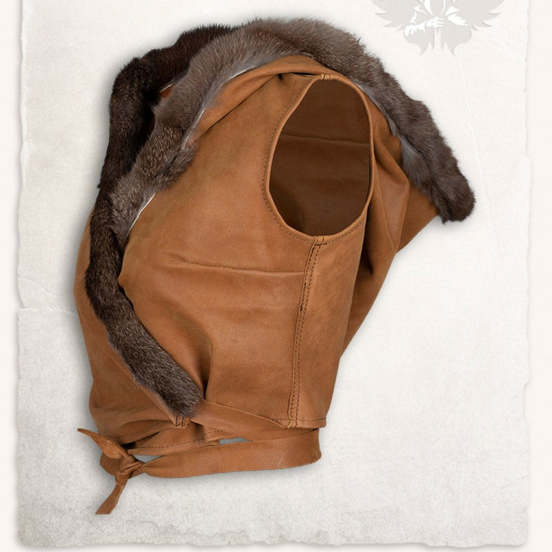 Leder top Jetta, bruin