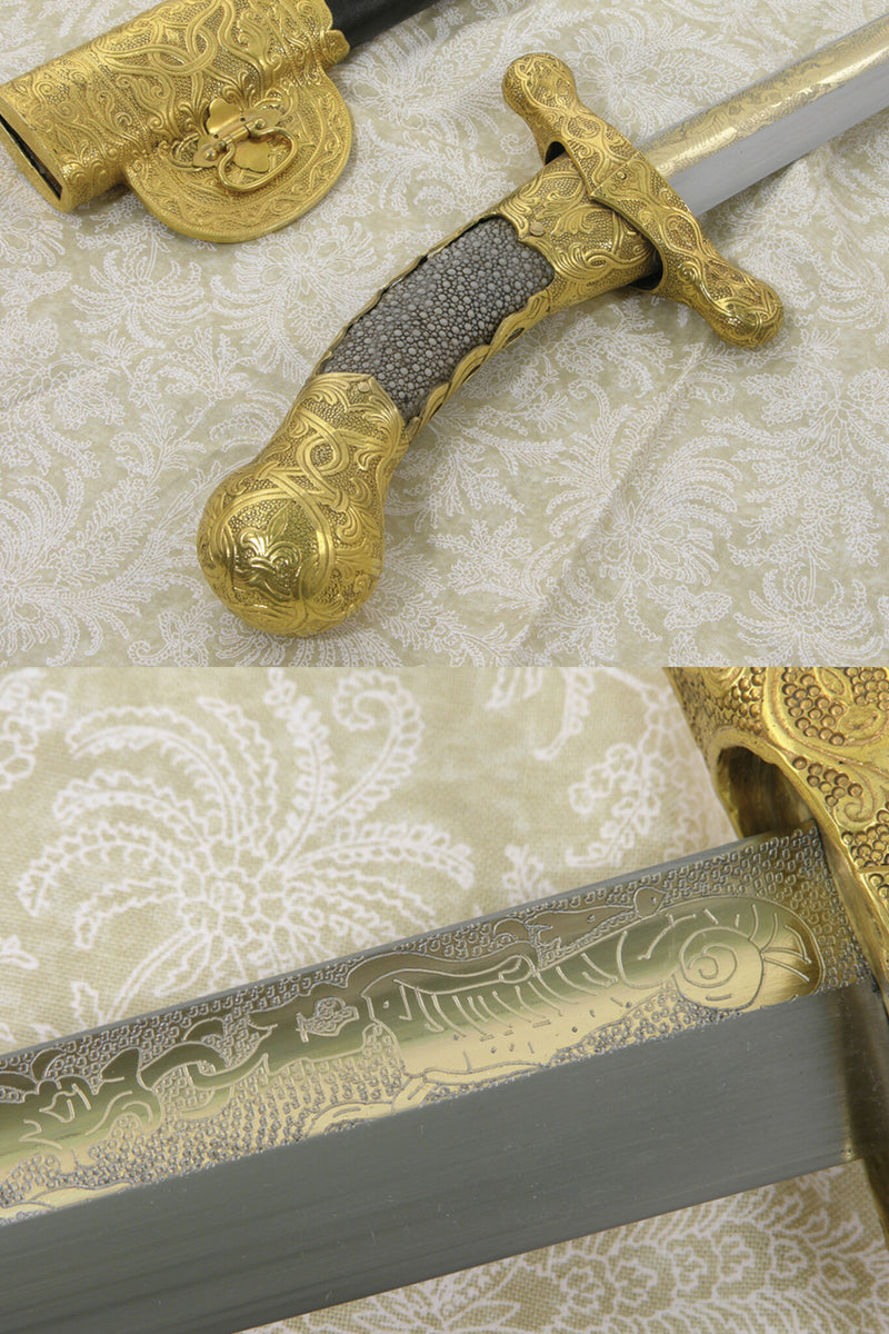 Karel de Grote sabel, scherp