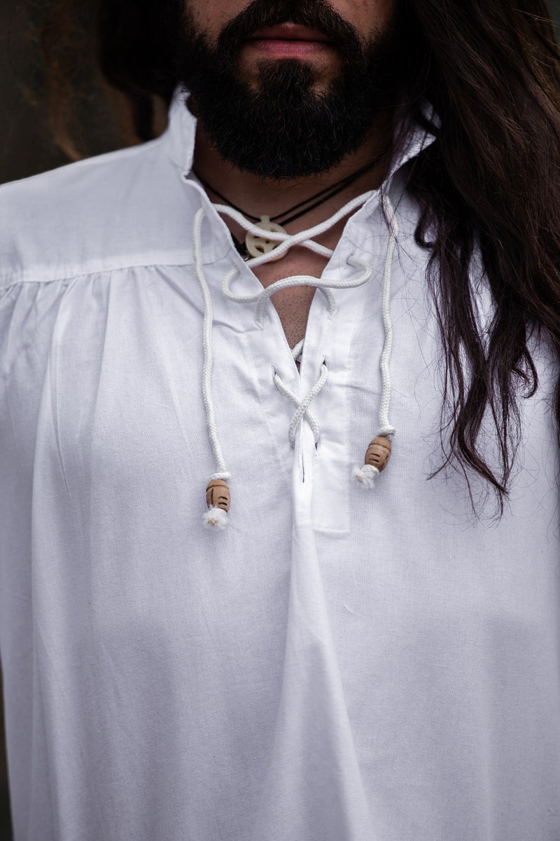 Medeltida skjorta, vit 