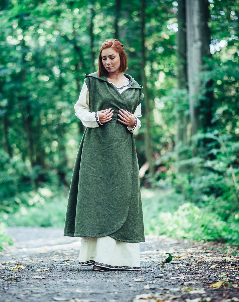 Omlottklänning Thyra, grön 