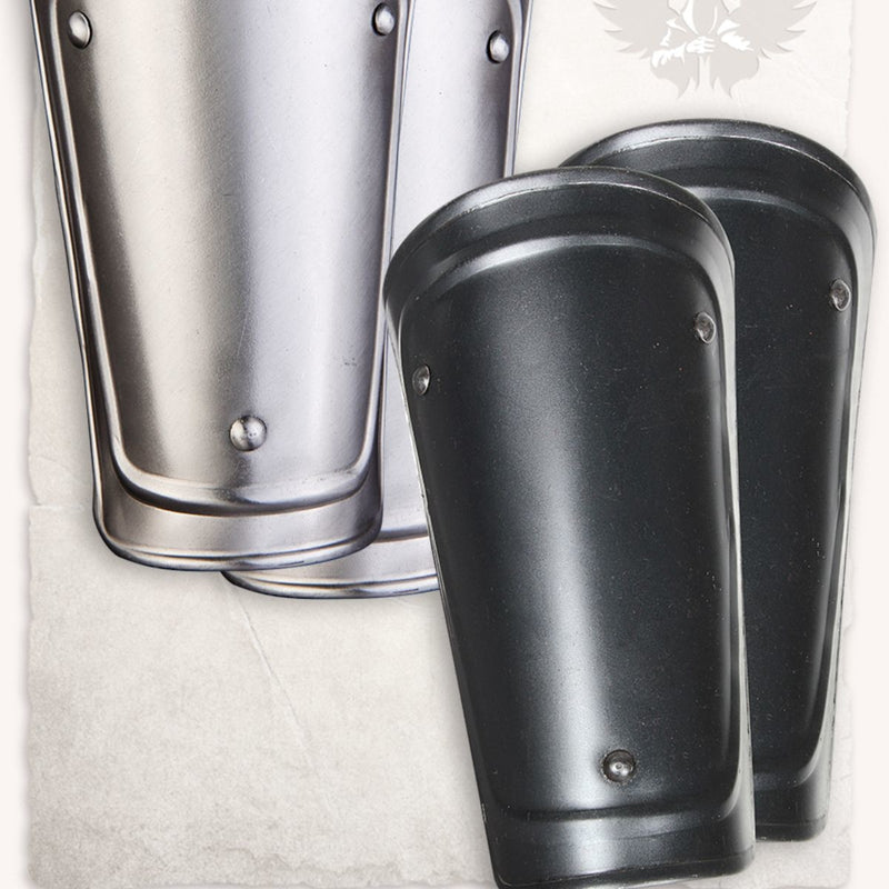 Adam bracers, onderarmbeschermers, gebronsd, 1.2 mm