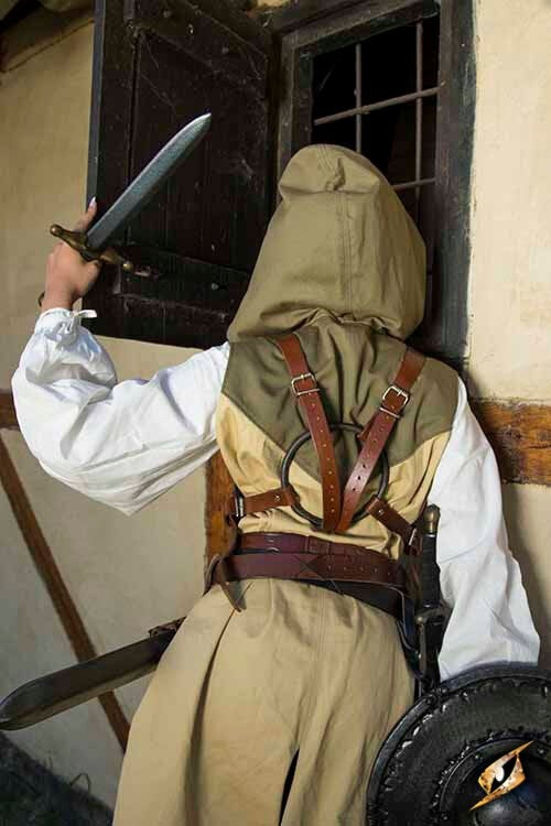 Merc steel-leather cuirass, bronzed, 1 mm